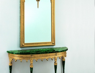 The console is natural wood S. I. P. ARR 09, Colombo Stile