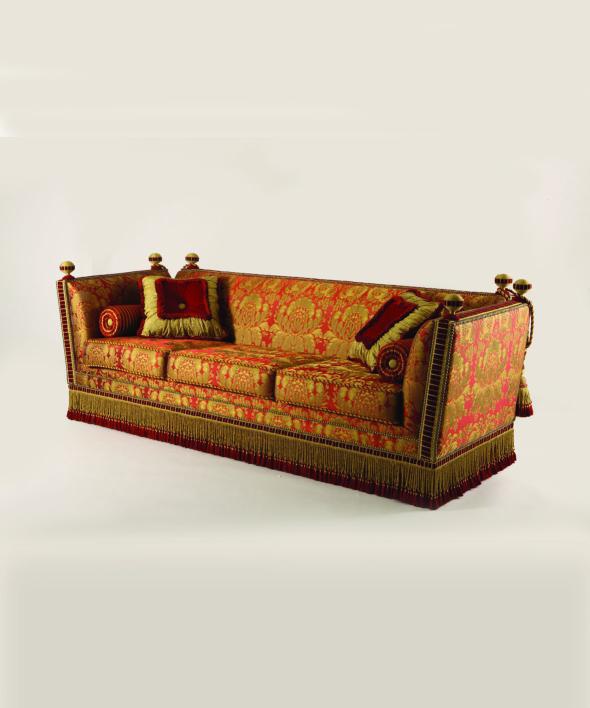 Three seater sofa natural wood S. I. P. ARR 09, Colombo Stile