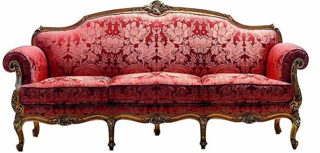 Three seater sofa natural wood S. I. P. ARR 09, Colombo Stile