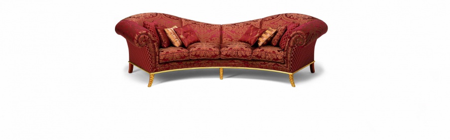 Four-seater sofa natural wood S. I. P. ARR 09, Colombo Stile