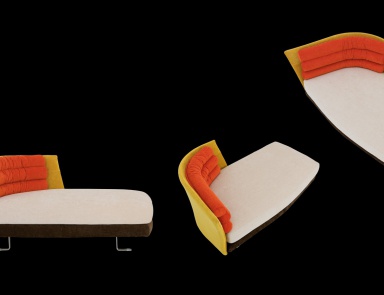 Daybed with frame of metal and wood Regency, Il Loft