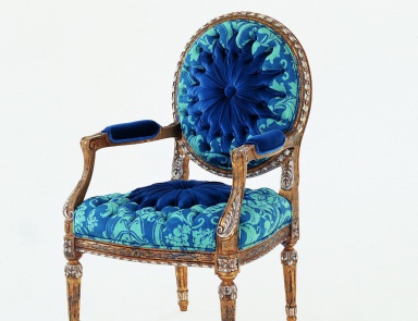 Chair with armrests made of natural wood S. I. P. ARR 09, Colombo Stile