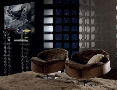 The chair on a rotating basis Ginevra, JC Passion