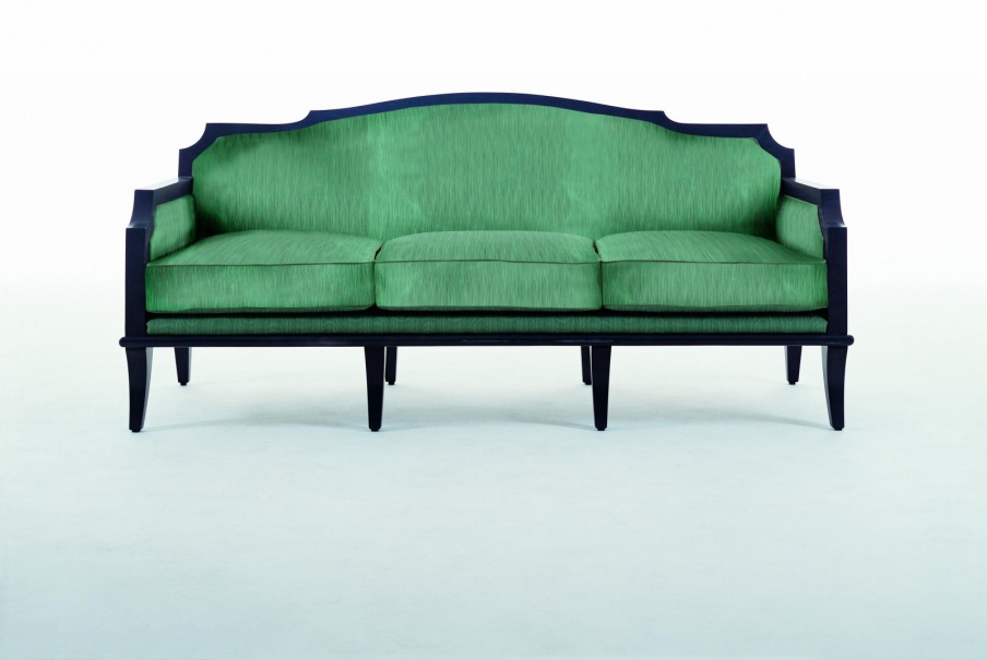 Three seater sofa natural wood S. I. P. ARR 09, Colombo Stile