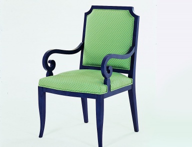 Chair with armrests made of natural wood S. I. P. ARR 09, Colombo Stile