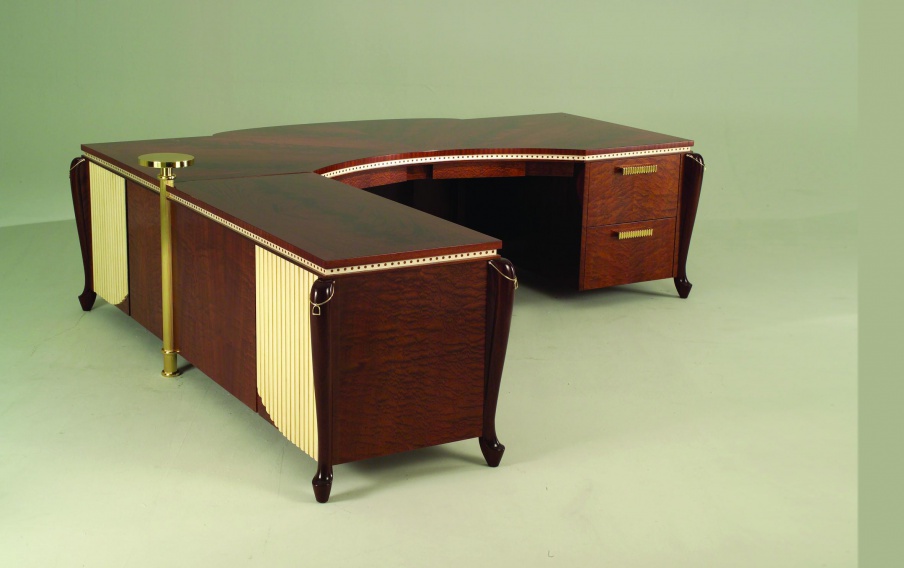Desk natural wood S. I. P. ARR 09, Colombo Stile