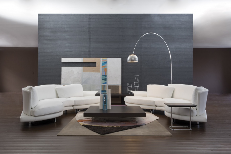 The modular semicircular sofa Super Roy Esecuzione, Il Loft