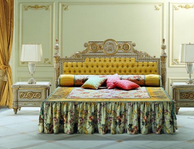 Double bed made of natural wood S. I. P. ARR 09, Colombo Stile