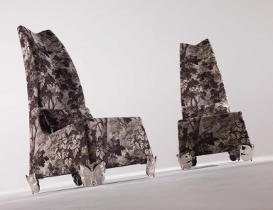 Armchair in fabric Butterfly, JC Passion