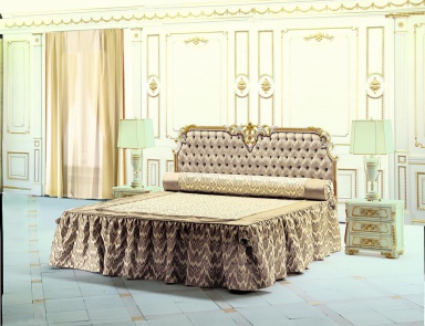 Double bed made of natural wood S. I. P. ARR 09, Colombo Stile