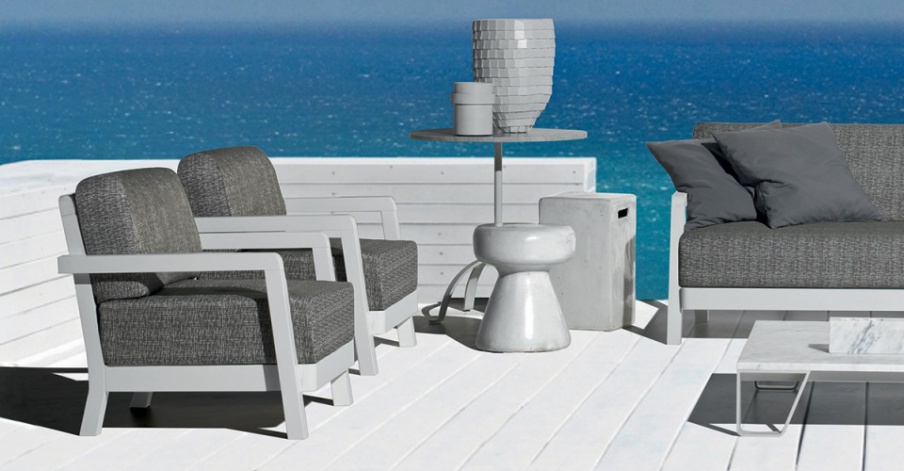 Armchair in fabric InOut 05, Gervasoni