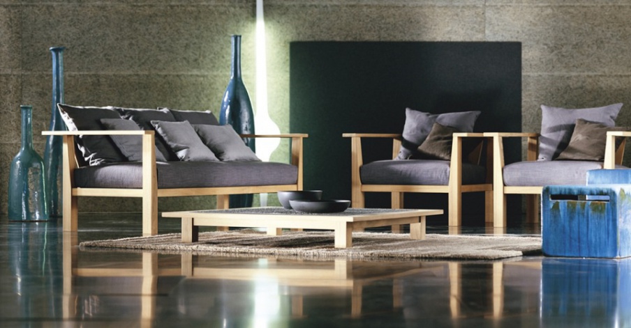 Sofa in fabric InOut 03, Gervasoni