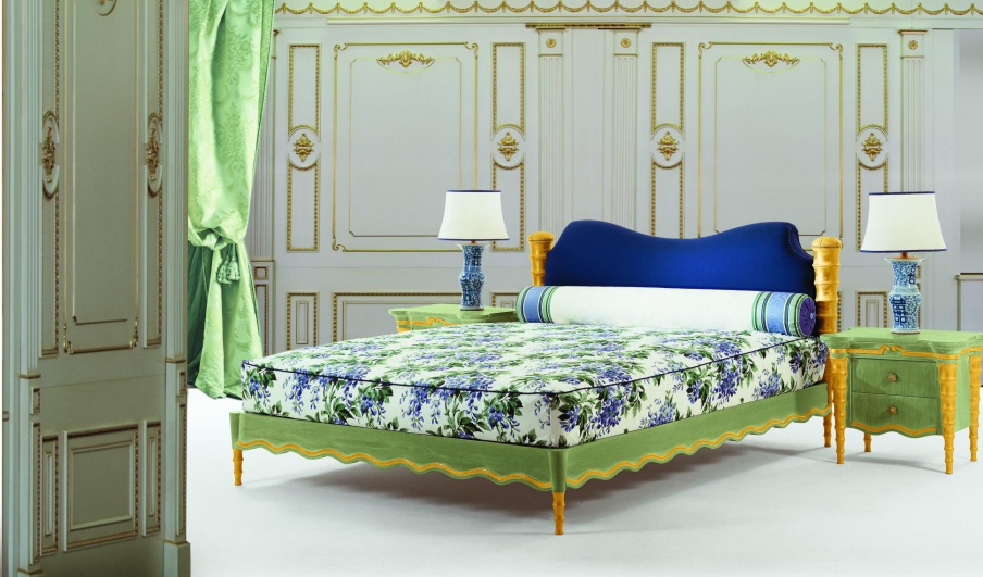 Double bed made of natural wood S. I. P. ARR 09, Colombo Stile