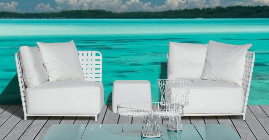 Corner chair InOut 807 F, Gervasoni