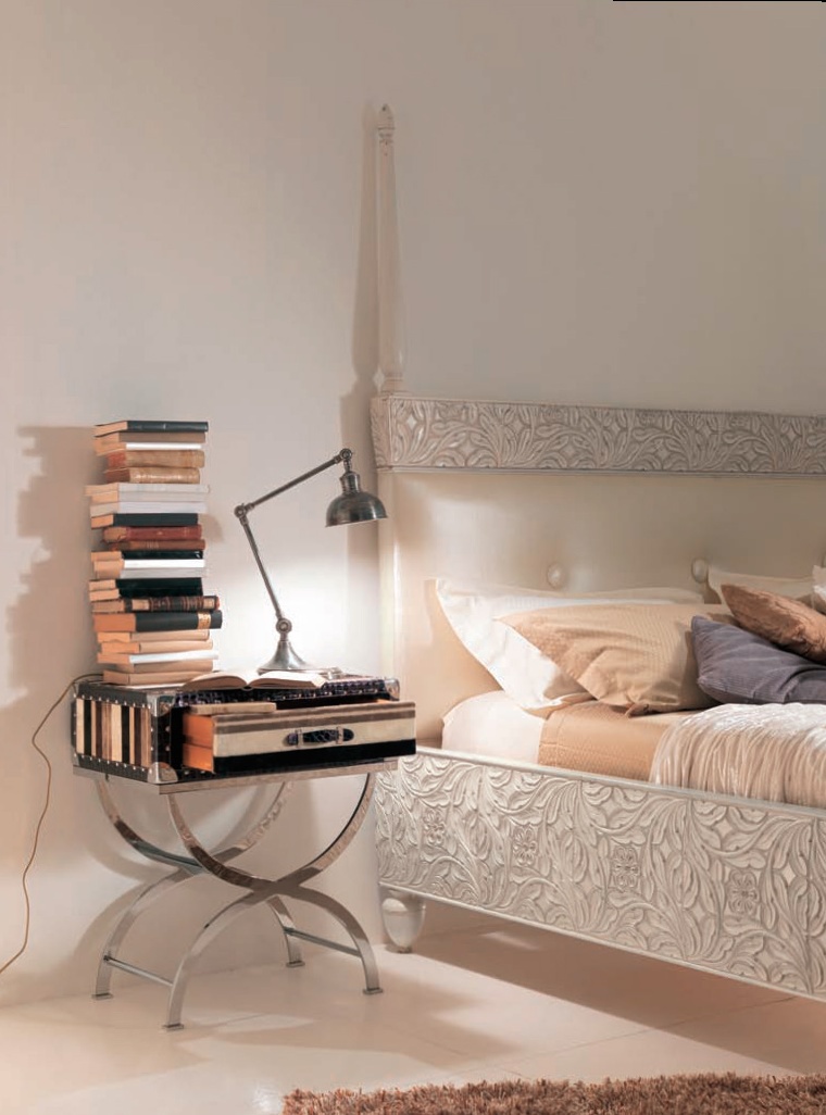 Nightstand bedside Chest of Drawers, Bizzotto