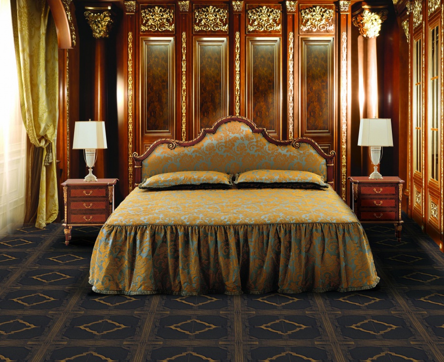 Double bed made of natural wood S. I. P. ARR 09, Colombo Stile