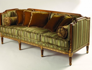 Three seater sofa natural wood S. I. P. ARR 09, Colombo Stile