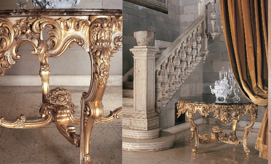 Table with marble countertop, Angelo Cappellini