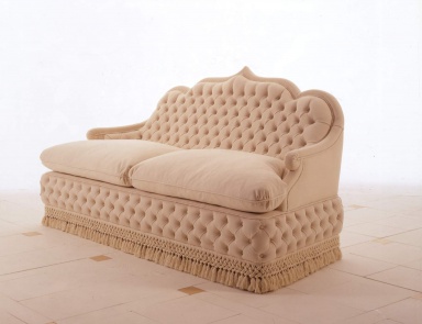 Two seater sofa with frame of natural wood The Orientalists, Colombo Stile