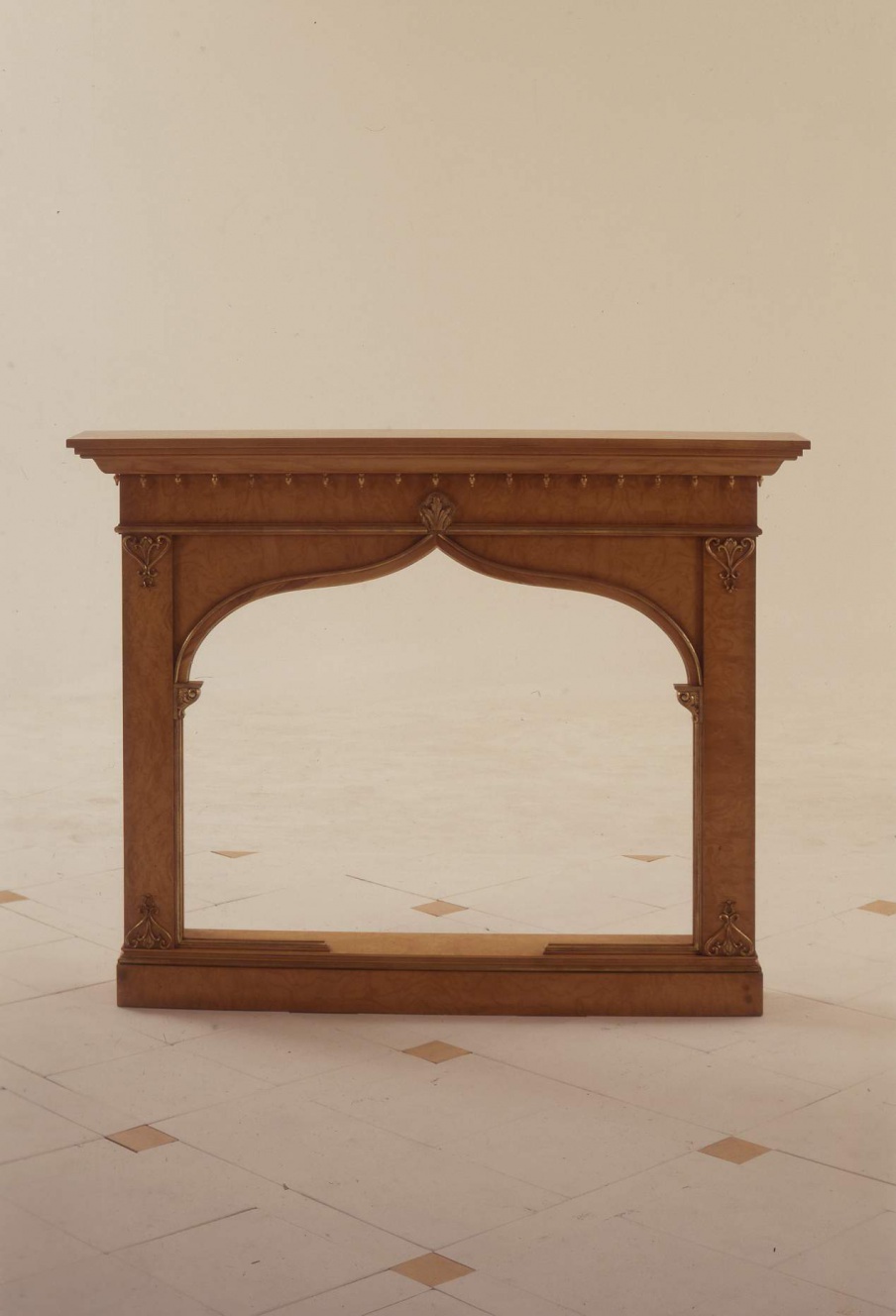 Portal for the fireplace made of natural wood The Orientalists, Colombo Stile