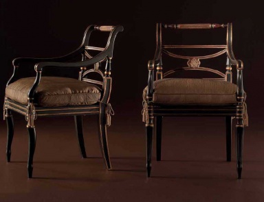 Chair with armrests Piona, Galimberti Nino