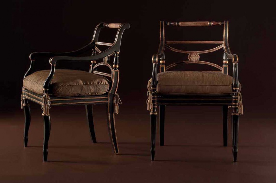 Chair with armrests Piona, Galimberti Nino