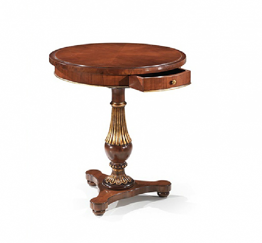 Round coffee table with sliding locker Angelo Cappellini