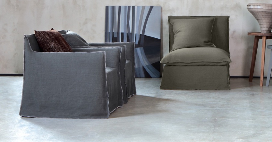 The Ghost chair with a frame made of wood, Gervasoni