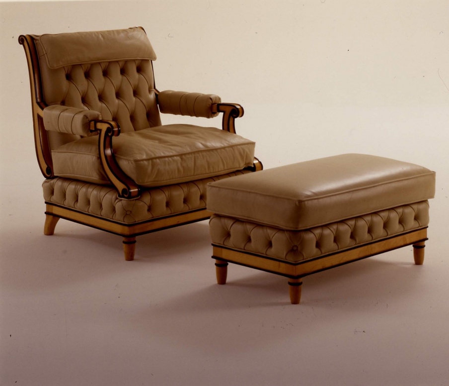 Wien chair made of natural wood, Colombo Stile