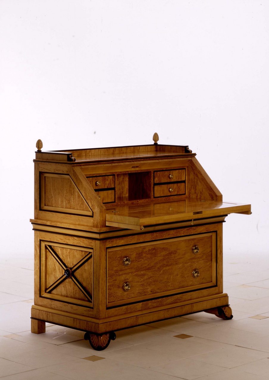 The secretaire of natural wood Wien, Colombo Stile