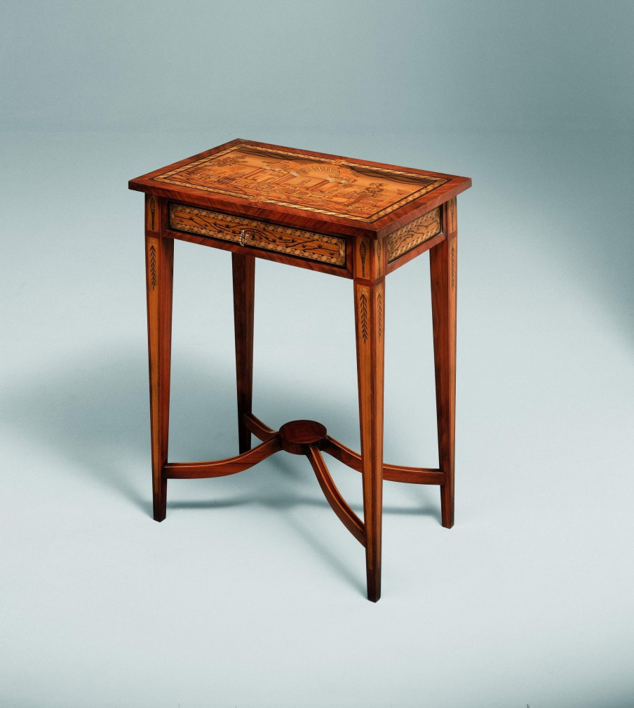 Coffee table natural wood Zar, Colombo Stile