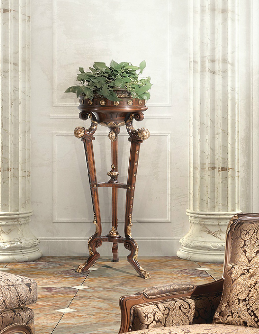 Wooden stand for flowers by Angelo Cappellini