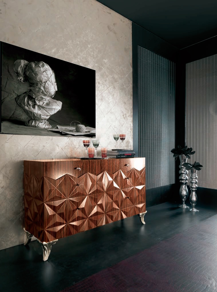 The drawers on figured legs DIAMOND, Bizzotto