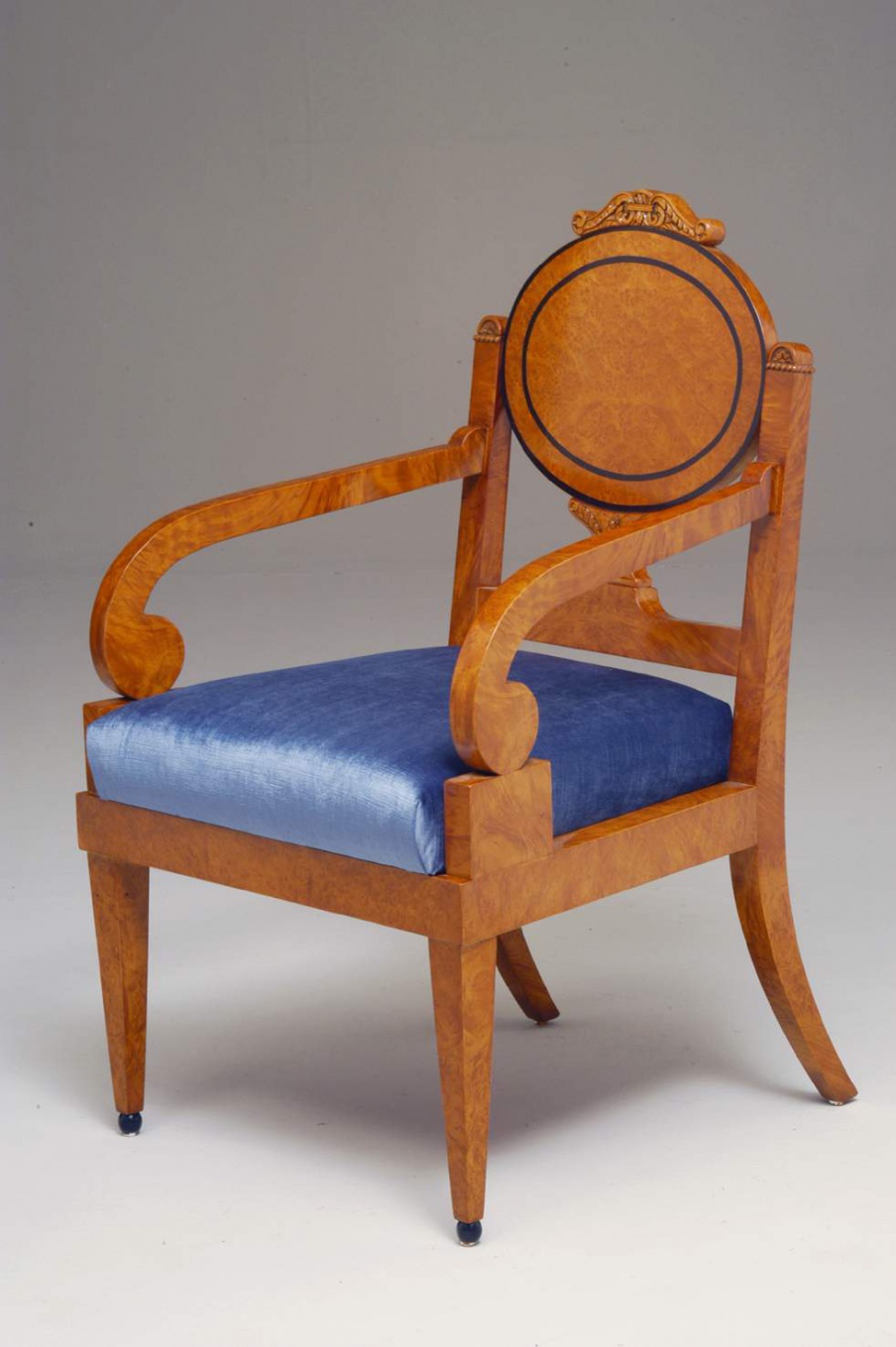 Zar armchair natural wood, Colombo Stile