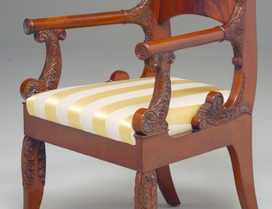 Zar armchair natural wood, Colombo Stile