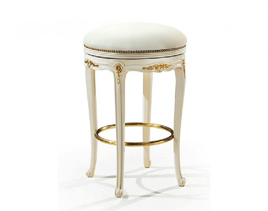 Bar chair with leather upholstery by Angelo Cappellini