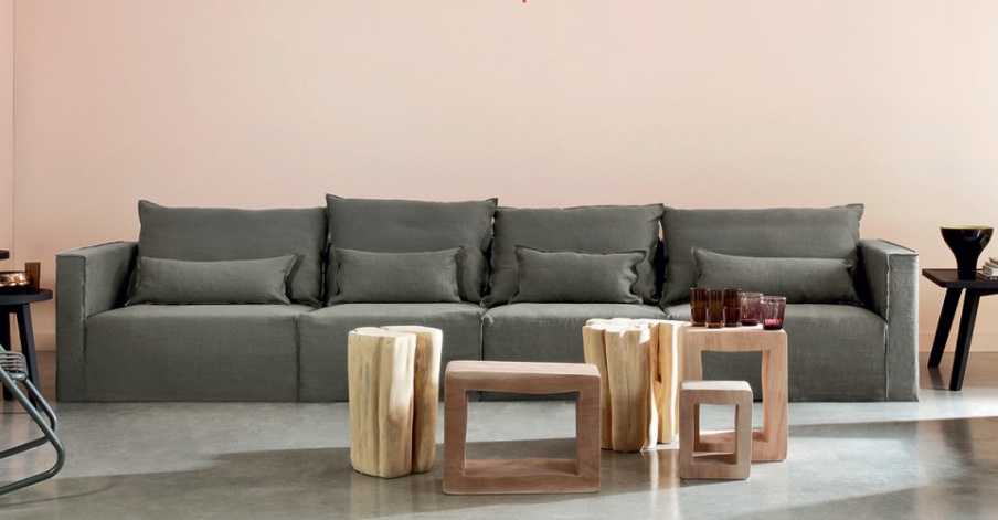 The modular Brick 06 chair, Gervasoni