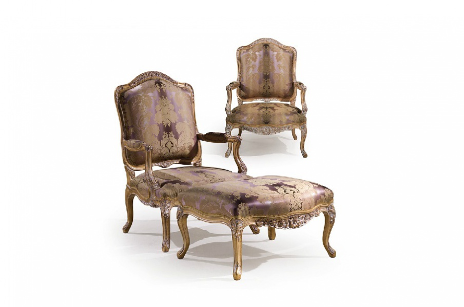 Chair with Ottoman by Angelo Cappellini