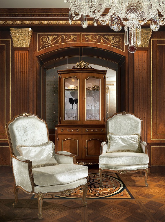 Chair with wooden frame by Angelo Cappellini