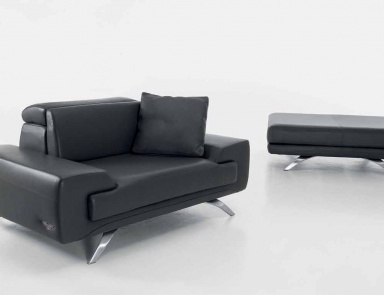 Chair in leather upholstery V034, Formitalia