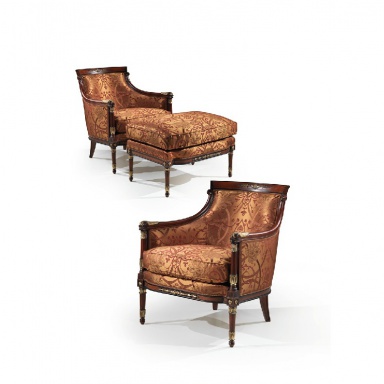 Chair with Ottoman by Angelo Cappellini