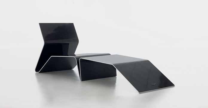 V002 chair on metal base, Formitalia