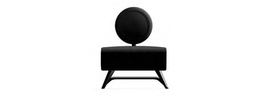 Chair in leather upholstery V040, Formitalia