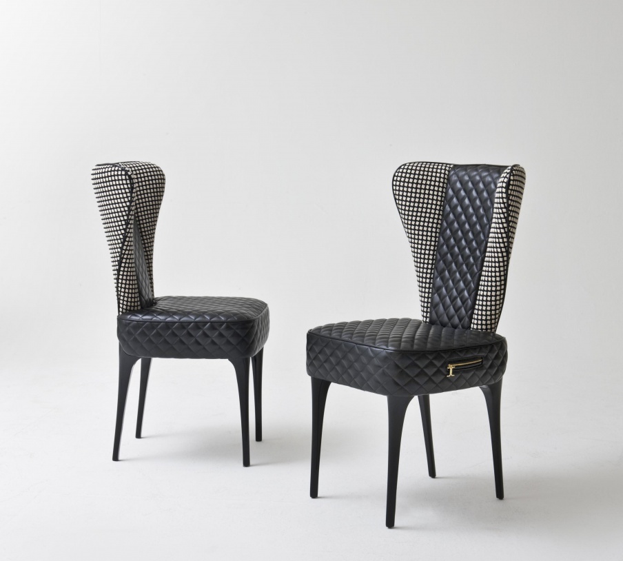 Chair natural wood Trocadero, Colombo Stile