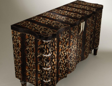 The Cabinet of natural wood Opus, Colombo Stile