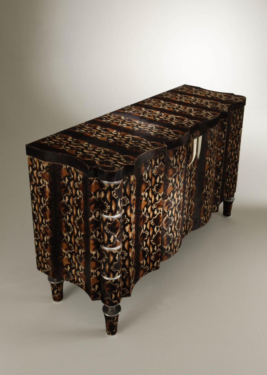The Cabinet of natural wood Opus, Colombo Stile