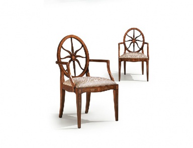 Chair with wooden frame by Angelo Cappellini