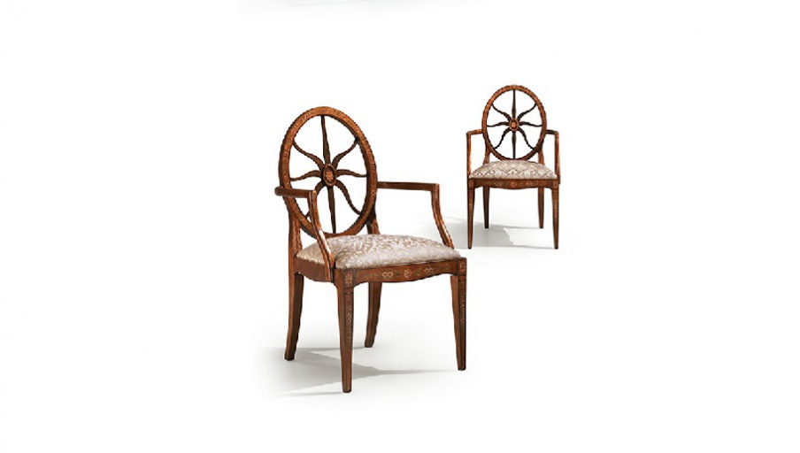 Chair with wooden frame by Angelo Cappellini