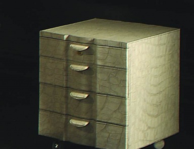 Bedside table made from natural wood Opus, Colombo Stile
