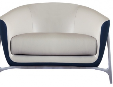 MBS 001 chair in leather upholstery, Formitalia